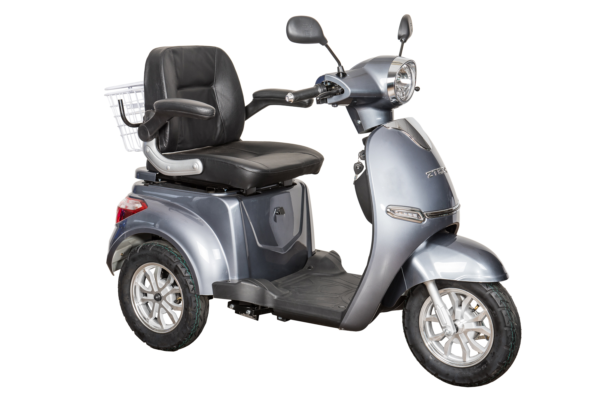 Elektrický trojkolesový skúter ZT-15-C Farba: strieborná