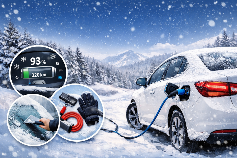 Elektromobil v zimě: Jak se připravit, abyste jezdili bez stresu a bez zkráceného dojezdu