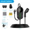 e-Vision Flex 3,7 kW – obsah balení: nabíječka, držáky, hmoždinky a návod
