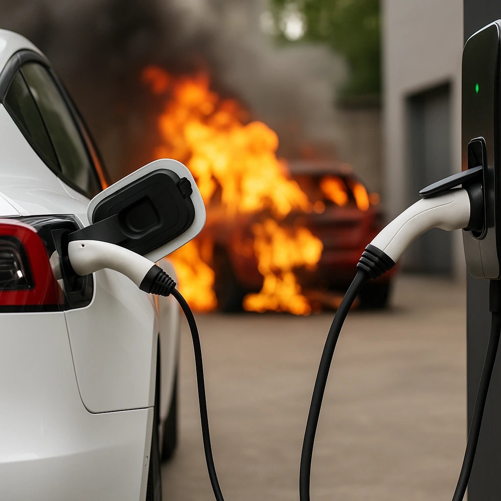 Pożar samochodu elektrycznego. Mit czy realne zagrożenie?
