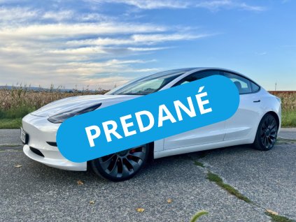 Tesla Model 3 Performance Dual Motor Refresh 2021 záruka