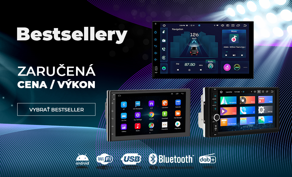 BESTSELLERY 2DIN AUTORÁDIÍ ANDROID EVEREST TECHNOLOGY