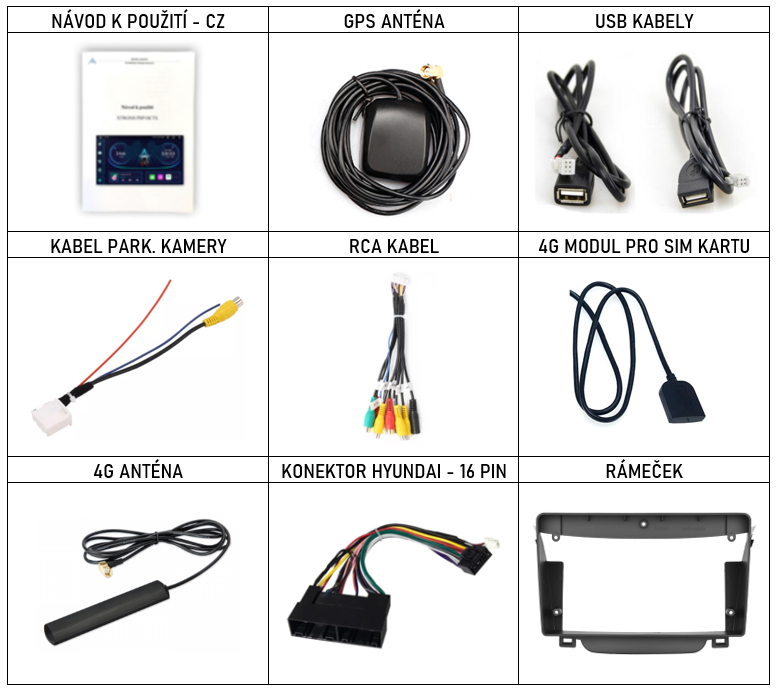 CZ Příslušenství pro autorádio Xtrons IQP pro Hyundai i30 novy s CarPlay AndroidAuto - evtech.cz