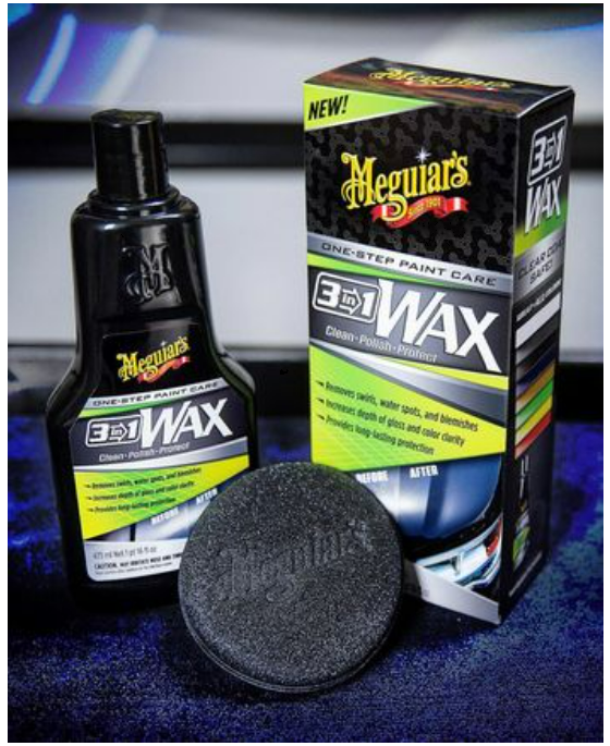 Meguiars 3-in-1 Wax - leštěnka s voskem 3 v 1, aplikator 473 ml