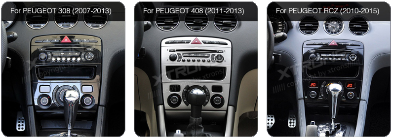Typy autorádií Peugeot 408,308 RCZ pro 2DIN autorádio Xtrons PEP92408P - evtech.cz