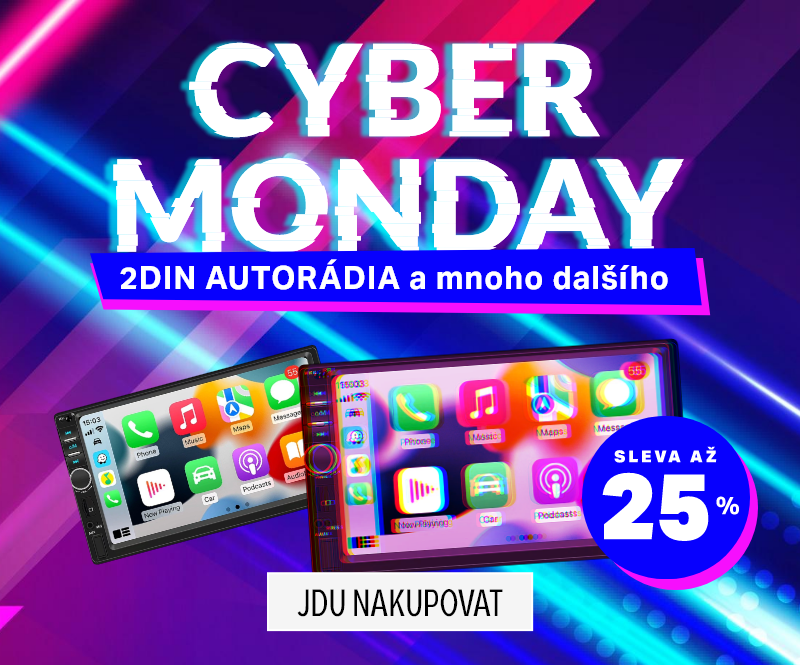 Slevy na 2DIN autorádia, kamery do auta a další příslušenství