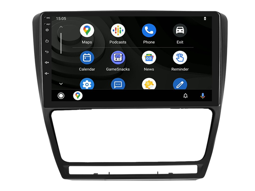 ISUDAR autorádio T72 IEV05 s Android pro Škoda Octavia II, CarPlay, AndroidAuto s GPS modulem a dotykovou obrazovkou evtech.cz