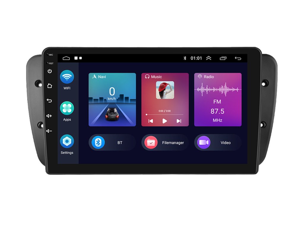 2DIN autorádio A3018 s Android 13 pro Seat Ibiza, CarPlay, AndroidAuto s GPS modulem a dotykovou obrazovkou evtech.cz