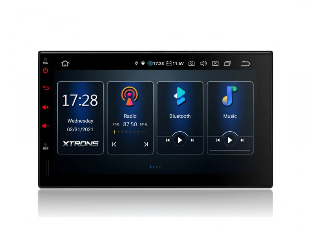 2DIN autorádio Xtrons TN711L s Android 11 GPS CarPlay AndroidAuto s DSP evtech.cz (002)