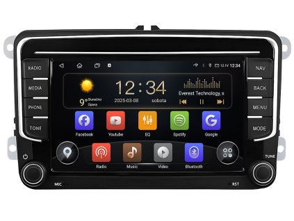 ISUDAR autorádio T72 VW0702 s Android 13 pro Škoda, Volkswagen, Seat, CarPlay, AndroidAuto a dotykovou obrazovkou evtech.cz