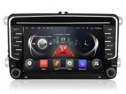 Isudar T72 VW0702 s 4G Android a GPS navigací s CarPlay a AndroidAuto evtech.cz