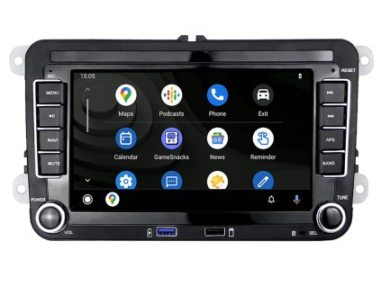 2DIN autorádio A3049 s Android 11, CarPlay, AndroidAuto s GPS modulem a dotykovou obrazovkou autorádio pro VW a Skoda Logo evtech.cz
