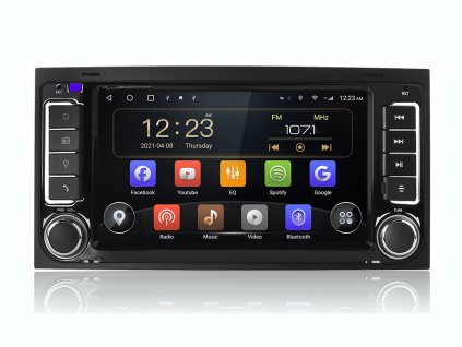 Isudar T72 2DIN autorádio pro Multivan T5, Touareg, Transporter s dotykovou obrazovkou, CarPlay a AndroidAuto evtech.cz