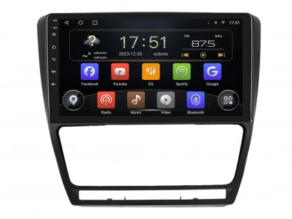 ISUDAR autorádio T72 s Android 13 pro Škoda Octavia 2, CarPlay, AndroidAuto, bluetooth handsfree s GPS modulem, navigací, DAB a dotykovou obrazovkou evtech.cz