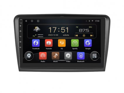 ISUDAR autorádio T72 s Android 13 pro Škoda Superb 2, CarPlay, AndroidAuto, bluetooth handsfree s GPS modulem, navigací, DAB a dotykovou obrazovkou evtech.cz