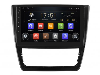 ISUDAR autorádio T72 s Android 13 pro Škoda Yeti, CarPlay, AndroidAuto, bluetooth handsfree s GPS modulem, navigací, DAB a dotykovou obrazovkou evtech.cz