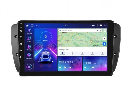 2DIN autorádio A3453 s Android 13 pro Seat Ibiza, CarPlay, AndroidAuto s GPS modulem a dotykovou obrazovkou evtech.cz