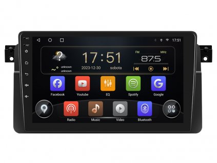ISUDAR autorádio T72 s Android 13 pro BMW E46, CarPlay, AndroidAuto, bluetooth handsfree s GPS modulem, navigací, DAB a dotykovou obrazovkou evtech.cz