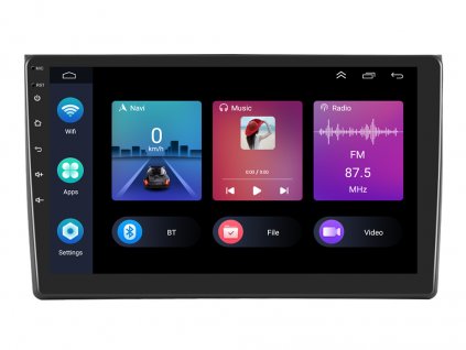 2DIN autorádio A3018 s Android 13 pro Audi A4, CarPlay, AndroidAuto, bluetooth handsfree s GPS modulem, navigací, DAB a dotykovou obrazovkou evtech.cz