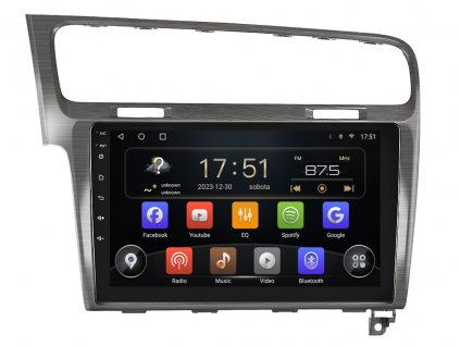 ISUDAR autorádio T72 s Android 13 pro Škoda Volkswagen Golf, CarPlay, AndroidAuto, bluetooth handsfree s GPS modulem, navigací, DAB a dotykovou obrazovkou evtech.cz