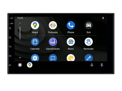 2DIN autorádio PU01 s Android 13, CarPlay, AndroidAuto, bluetooth handsfree s GPS modulem, navigací, DAB a dotykovou obrazovkou evtech.cz