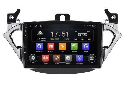 ISUDAR autorádio T72 s Android 13 pro Opel Adam Corsa, CarPlay, AndroidAuto, bluetooth handsfree s GPS modulem, navigací, DAB a dotykovou obrazovkou evtech.cz
