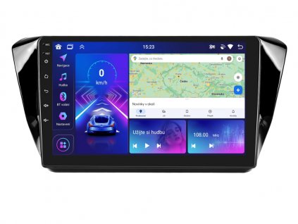 2DIN autorádio A3454 s Android 13 pro Škoda Superb III, CarPlay, AndroidAuto s GPS modulem a dotykovou obrazovkou evtech.cz