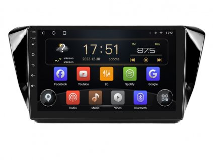 ISUDAR autorádio T72 s Android 13 pro Škoda Superb III, CarPlay, AndroidAuto, bluetooth handsfree s GPS modulem, navigací, DAB a dotykovou obrazovkou evtech.cz