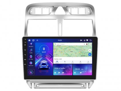 2DIN autorádio A3453 s Android 13 pro Peugeot 307, CarPlay, AndroidAuto, bluetooth handsfree s GPS modulem, navigací, DAB a dotykovou obrazovkou evtech.cz