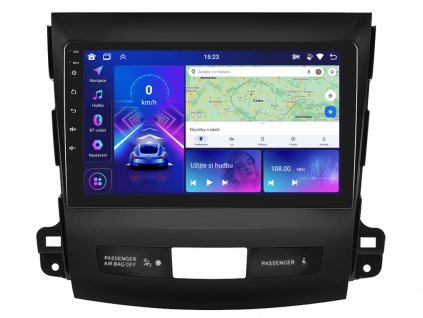 2DIN autorádio A3453 s Android 13 pro Mitsubishi Outlander, CarPlay, AndroidAuto, bluetooth handsfree s GPS modulem, navigací, DAB a dotykovou obrazovkou evtech.cz
