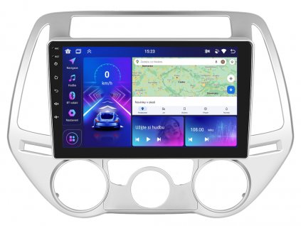 2DIN autorádio A3454 s Android 13 pro Hyundai I20, CarPlay, AndroidAuto, bluetooth handsfree s GPS modulem, navigací, DAB a dotykovou obrazovkou evtech.cz