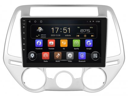 ISUDAR autorádio T72 s Android 13 pro Hyundai I20, CarPlay, AndroidAuto, bluetooth handsfree s GPS modulem, navigací, DAB a dotykovou obrazovkou evtech.cz