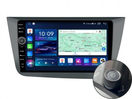 EVEREST 1 autorádio s Android pro Seat Altea, CarPlay, AndroidAuto, bluetooth handsfree s GPS modulem, navigací, DAB a LCD IPS dotykovou obrazovkou evtech.cz