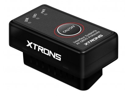 OBD II Autodiagnostika Xtrons OBD01S s Bluetooth a vypínacím tlačítkem evtech.cz