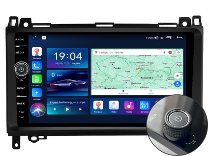 EVEREST autorádio s Android pro Mercedes Viano, Vito, CarPlay, AndroidAuto a LCD IPS dotykovou obrazovkou evtech.cz