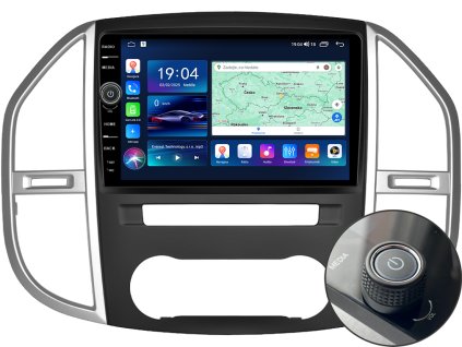EVEREST autorádio s Android pro Mercedes Benz Vito W447 (2014 2021), CarPlay, AndroidAuto a LCD IPS dotykovou obrazovkou evtech.cz