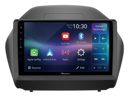 Pioneer autorádio SPH PF97BT pro Hyundai IX35, CarPlay, AndroidAuto a dotykovou obrazovkou everest technology, evtech.cz