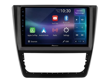 Pioneer autorádio SPH PF97BT pro Škoda Yeti, CarPlay, AndroidAuto a dotykovou obrazovkou everest technology, evtech.cz