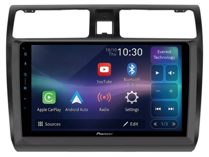 Pioneer autorádio SPH PF97BT pro Suzuki Swift I 04 10 (Gen 3), CarPlay, AndroidAuto a dotykovou obrazovkou everest technology, evtech.cz