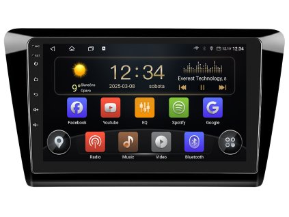 ISUDAR autorádio T75 s Android 13 pro Škoda Rapid, CarPlay, AndroidAuto a dotykovou obrazovkou evtech.cz