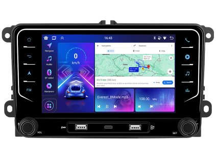 Bmode autorádio BW19 s Android pro Škoda, Volkswagen, Seat, CarPlay, AndroidAuto, bluetooth handsfree, DAB a LCD dotykovou obrazovkou evtech.cz