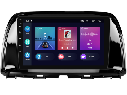 2DIN autorádio s Android pro Mazda CX 5, (2012 2015), CarPlay, AndroidAuto s GPS modulem a dotykovou obrazovkou evtech.cz