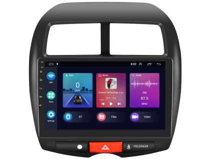 A3019 2DIN autorádio s Android pro Mitsubishi ASX Peugeot 4008, CarPlay, AndroidAuto a dotykovou obrazovkou evtech.cz
