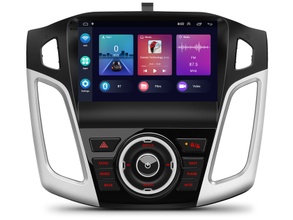 2DIN autorádio s Android pro Ford Focus III, Mk 3, (2011 2017), CarPlay, AndroidAuto s GPS modulem a dotykovou obrazovkou evtech.cz