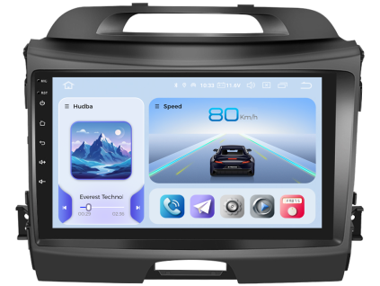 Xtrons autorádio s Android pro Kia Sportage III, Mk 3, (2010 2016), 1, CarPlay, AndroidAuto s GPS modulem a dotykovou obrazovkou evtech.cz