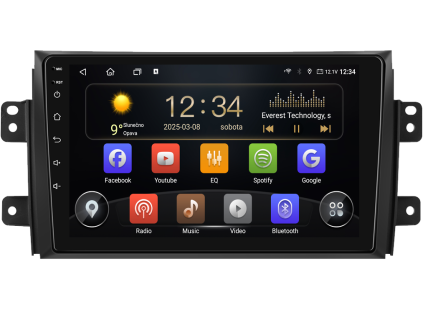 Isudar autorádio s Android pro Suzuki SX4, (2006 2013), 1, CarPlay, AndroidAuto s GPS modulem a dotykovou obrazovkou evtech.cz