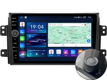 Everest autorádio s Android pro Suzuki SX4, (2006 2013), 1, CarPlay, AndroidAuto s GPS modulem a dotykovou obrazovkou evtech.cz