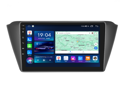 Everest EVT autorádio s Android 13 pro Škoda Fabia 3, 1, AndroidAuto s dotykovou obrazovkou evtech.cz