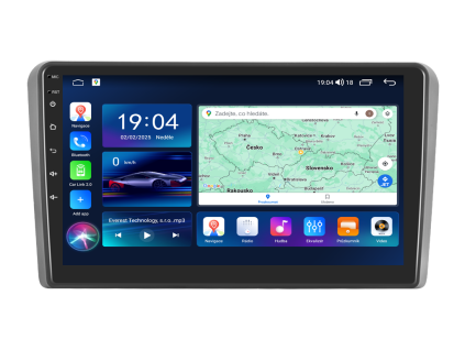 Everest EVT autorádio s Android pro Audi A3 S3, 1, AndroidAuto, AA a dotykovou obrazovkou evtech.cz