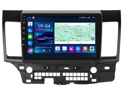 Everest EVT autorádio s Android pro Mitsubishi Lancer VIII, 1, CarPlay, AndroidAuto a LCD IPS dotykovou obrazovkou evtech.cz